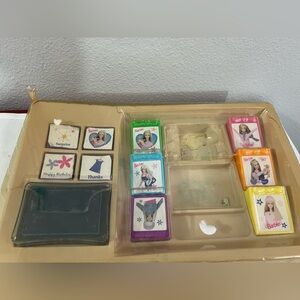 Vintage Barbie ink stamps‎